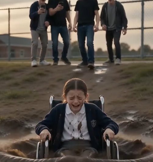 THEY PUSHED A DISABLED GIRL INTO THE MUD FOR ONLINE LIKES, UNTIL HER DAD CHOSE TO ANSWER THE PHONE.