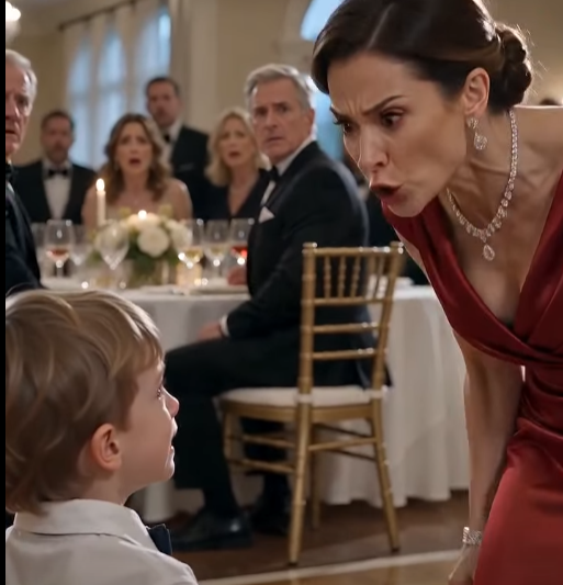 SHE TREATED A MAID’S SON LIKE GARBAGE, UNTIL THE BILLIONAIRE CHAIRMAN KNELT IN THE SPILLED WINE FOR HER.